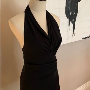 Moschino Italian black silk backless blouse 6